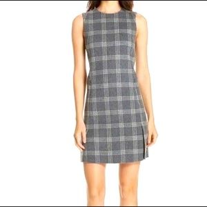 Theory Vent Front Shift Wool Dress Size 6